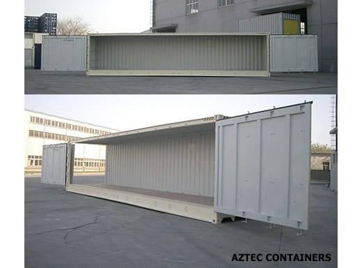 40 foot side open