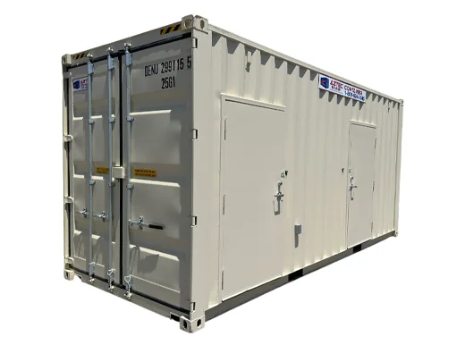 20 foot walk-in door container